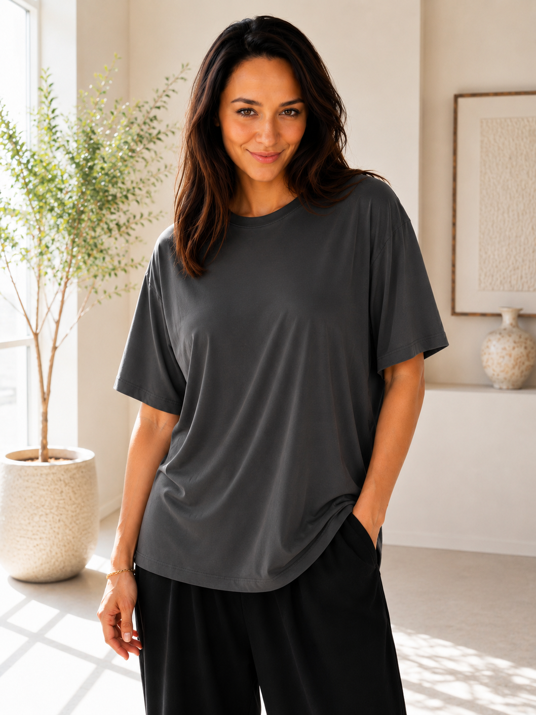 Modal Oversize Basic tisört