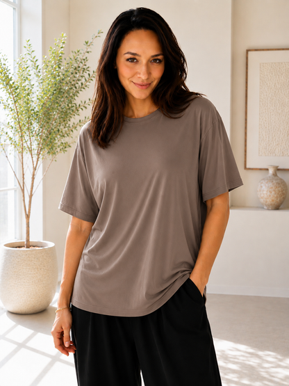 Modal Oversize Basic Tişört